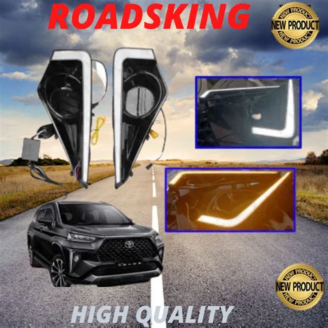 Toyota Veloz Avanza Running Daylight Fog Lamp Cover Day Light Led