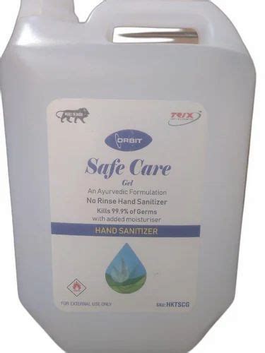 Hand Sanitizer 5 Ltr Can Safe Care Gel For Personal At Rs 1950 In Noida