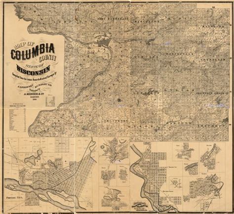 Map of Columbia County, State of Wisconsin