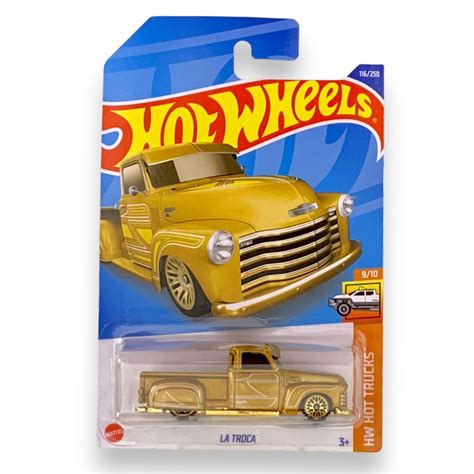 Miniatura Carro Hot Wheels La Troca Dourado HW HOT TRUCKS 9 10