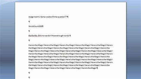 Trick Cheat To Reach The Word Count On An Assignment Youtube