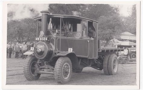 Foden Steam Lorry 13752 Of 1930 Mw 8324 At Early Rally Pc Size Repro