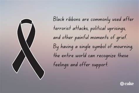 What Does a Black Ribbon Symbolize? | Cake Blog