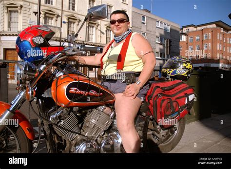 Motorbike Fat Woman Motorcycle Hi Res Stock Photography And Images Alamy