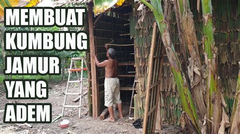 MEMBUAT KUMBUNG JAMUR YANG ADEM RUMAH JAMUR YouTube