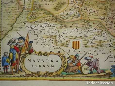 Mapa Del Reino De Navarra Del Siglo Xvii De Joa Comprar Cartograf A