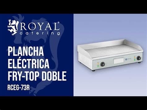 Plancha El Ctrica Fry Top Doble X Mm Royal Catering X