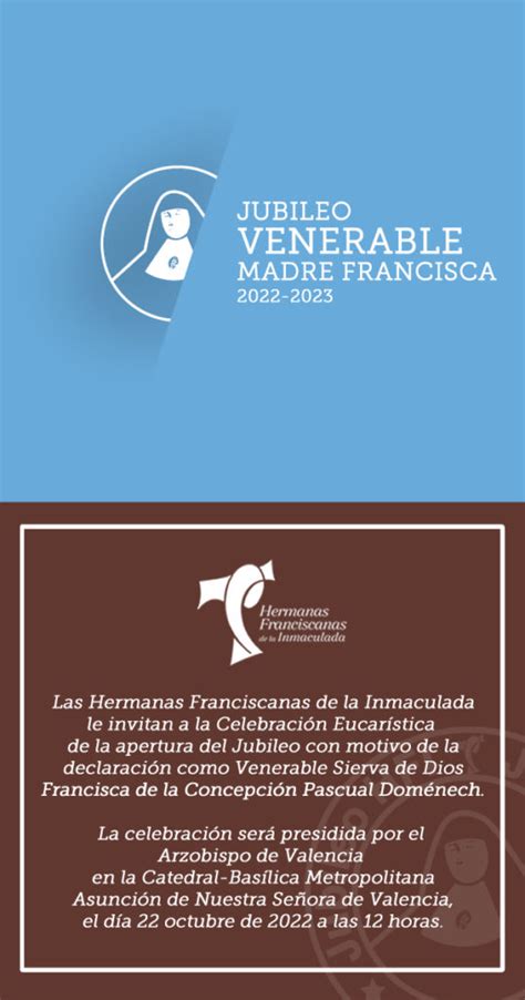 Jubileo Venerable Madre Francisca Colegio La Pur Sima Torrent