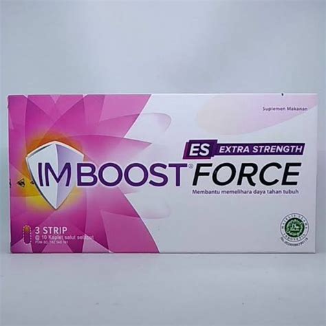 Jual Imboost Force Extra Strength Isi Lempeng Tablet Shopee