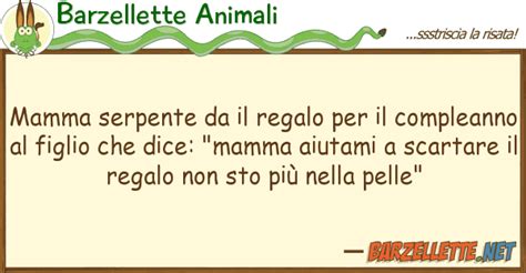 Barzelletta Mamma Serpente Da Il Regalo Per Il Compleanno Al Figlio