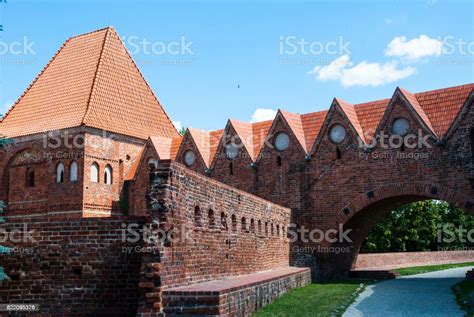 Medieval City Walls In Old Town In Torun Poland Stock Photo - Download ...