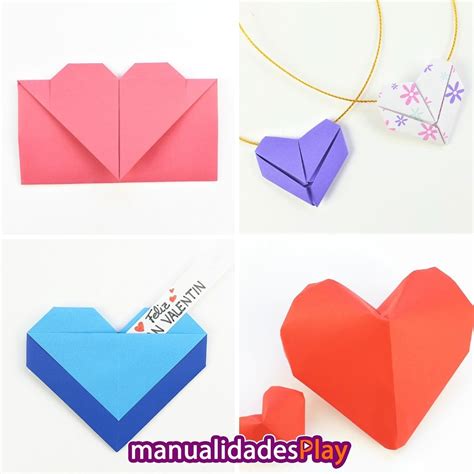 Corazones De Origami Paso A Paso Diy San Valentín Origami Container