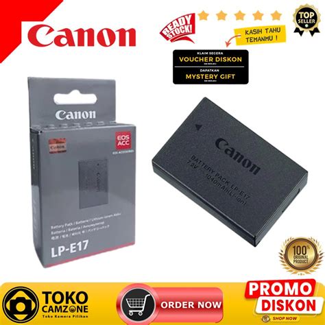 Jual Canon Lp E17 Battery Original For 750d760dm3m5 Original