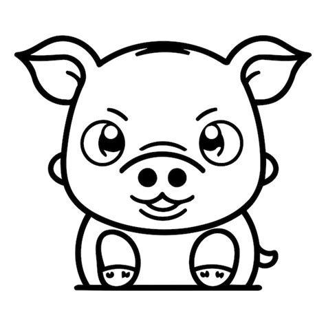 Cute Illustration Vectorielle De Dessins Anim S De Cochon Cute Dessin