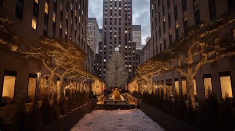 Christmas In Rockefeller Center Photo Taken By Rick Yrev Background