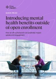 introducing mental health benefits  cycle koa health