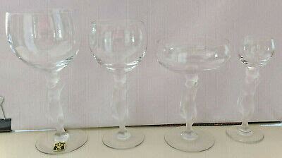 Set Bayel Bacchante France Frosted Nude Stem Glasses Champagne Not