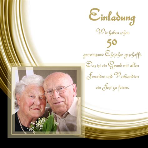 Mustertexte Einladung Goldene Hochzeit