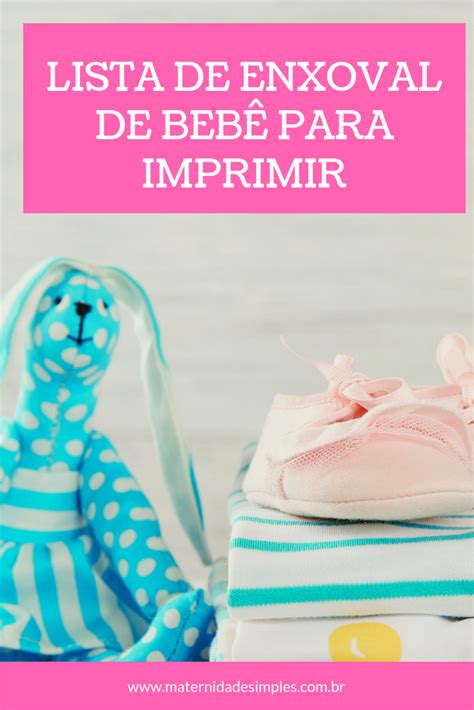 Lista De Enxoval De Beb Para Imprimir Maternidade Simples Lista De