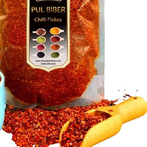 Hanzade Bitkisel İnce Pul Biber Orta Acılı 1 kg Fiyatı