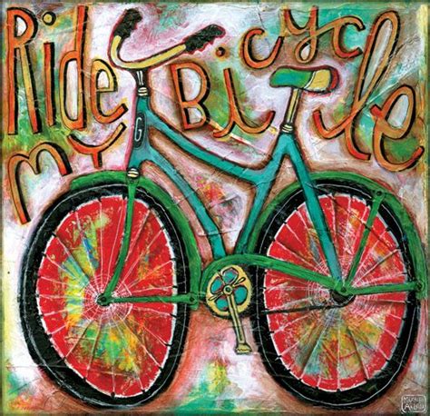 Michelle My Belle Bicycle Art More Bicycle Art Print Bicycle Painting