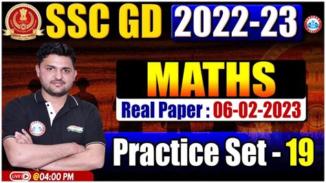 Ssc Gd Exam 2023 Ssc Gd Maths Exam Practice Set Ssc Gd Exam