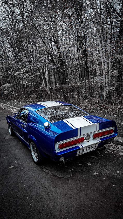 Shelby Gt Azul Carros Eleanor Vado Legende M Sculo