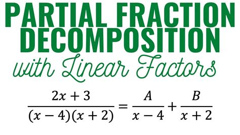 Partial Fraction Decomposition With Distinct And Repeated Linear