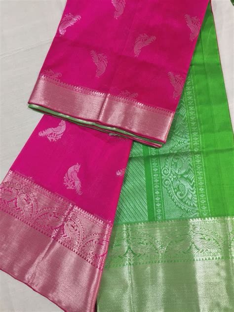 Kuppadam Pattu Sarees With Kanjeevaram Border