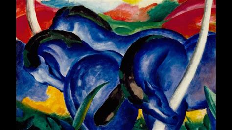 großen blauen Pferde von Franz Marc Video von Günter Frei