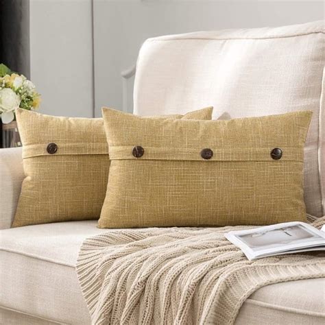 Amazon MIULEE Set Of 2 Decorative Linen Throw Pillow Covers