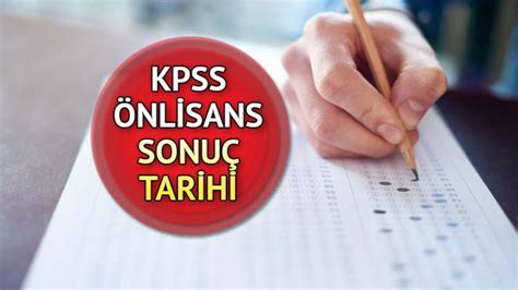 KPSS önlisans sonuçları ne zaman açıklanacak tarih belli mi 2022 KPSS