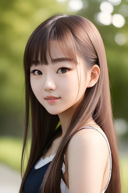 Premium Ai Image Korean Model Beautiful Girl Korean Teenage Model