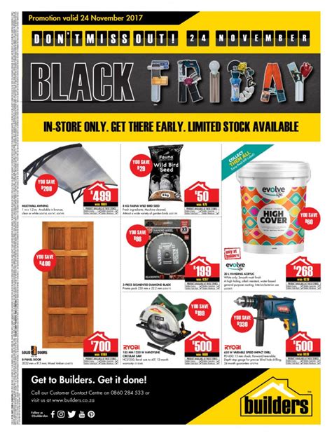 #BlackFriday Builders Warehouse Black Friday 2017 deals [Price Revealed