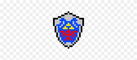 Hylian Shield Pixel Art Pixel Art Maker - Hylian Shield PNG - FlyClipart