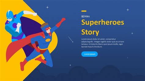 Fun Superheroes Story Presentation | Free PowerPoint Template