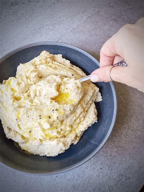 Garlic Roasted Cauliflower Mash Confessions Of A Grocery Addict