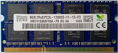 Buy 8gb Ddr3 Ram 1600 Mhz For Laptop Skhynix Pc3l 12800s 204