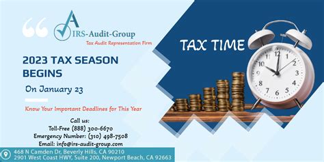 2023 Tax Season Starts From January 23 2023 What Are The Important Deadlines Taxpayers And