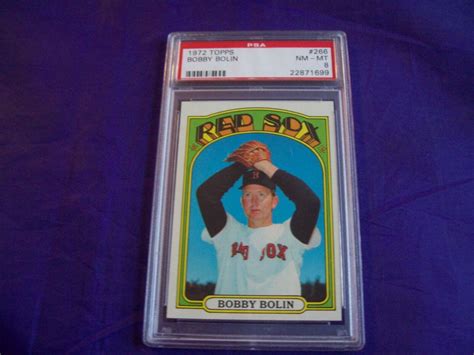 1972 TOPPS 266 BOBBY BOLIN PSA 8 EBay