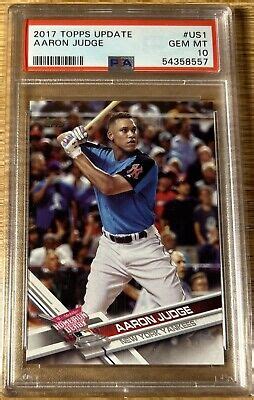 Topps Update Aaron Judge Rookie Psa Rc Us Yankees Gem Mint Hr