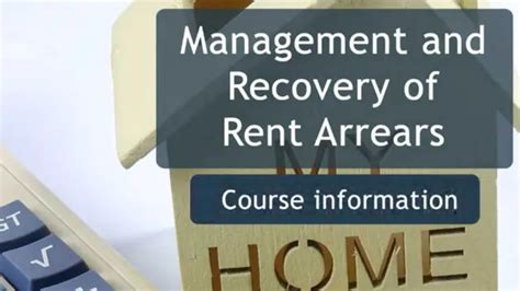 Online Management And Recovery Of Rent Arrears Cpd Certified Course Uk