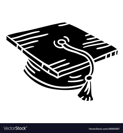 Graduation cap element Royalty Free Vector Image