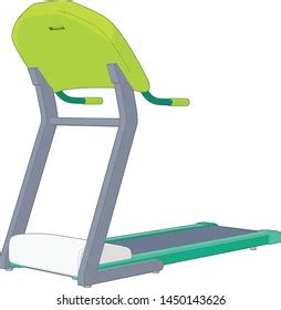 artwork exercise treadmill perspective angle stock vector royalty