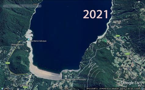 Lago Caburgua En Imagen Satelital Hist Rica Google Earth