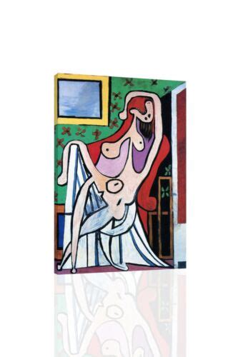 Large Nude In A Red Armchair Picasso CANVAS OR PRINT WALL ART EBay