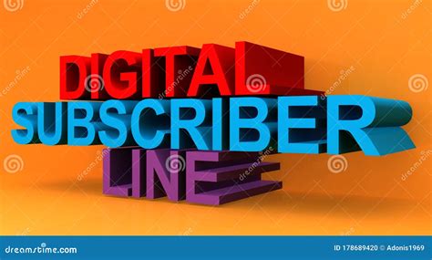 Dsl Digital Subscriber Line Acronym Technology Concept Background