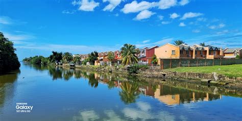 Trinidad the beautiful, image 1. Diego Martin river creates a mirror as