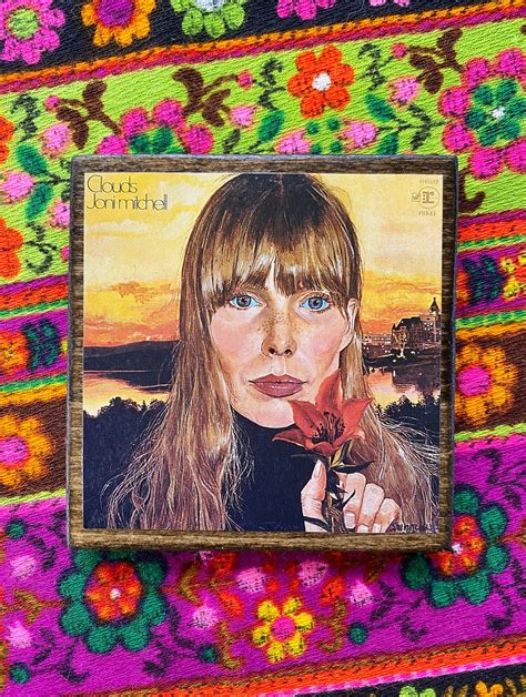 Joni mitchell clouds album cover wooden magnet | Etsy