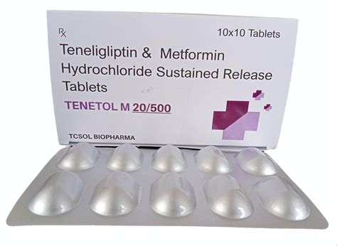 20mg Teneligliptin Metformin Hydrochloride Sustained Release Tablet At